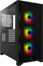 Corsair iCue 4000X RGB schwarz, Glasfenster