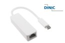 DINIC Adapter USB-C 3.1 > LAN (Ethernet) 1Gbit