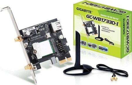 GIGABYTE GC-WB1733D-I, WLAN, Bluetooth 5.1 LE, PCIe x1