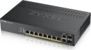 ZYXEL GS1920 Desktop Gigabit Smart Switch, 8x RJ-45, 2x RJ-45/SFP, PoE+, V2