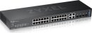 ZYXEL GS2220 Rackmount Gigabit Managed Switch, 24x RJ-45, 4x RJ-45/SFP