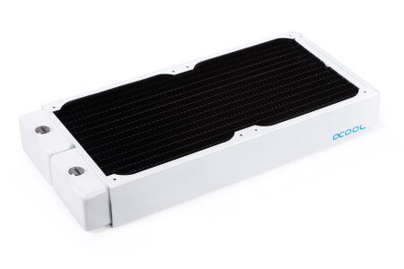 Alphacool NexXxoS XT45 Full Copper 280mm Radiator V.2 - White Special Edition PHT EOL
