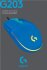 Logitech G203 Lightsync blau, USB