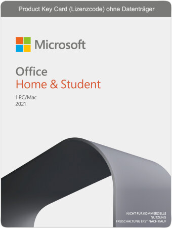 Microsoft Office 2021 Home and Student, PKC (deutsch) (PC/MAC)