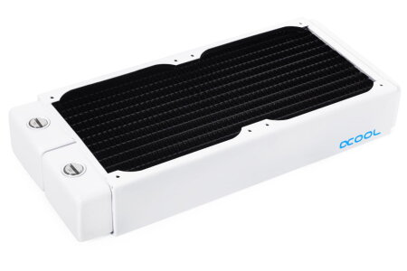 Alphacool NexXxoS XT45 Full Copper 240mm Radiator V.2 - White Special Edition PHT EOL