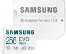 Samsung microSDXC EVO Plus 256GB Kit, UHS-I U3, A2, Class 10