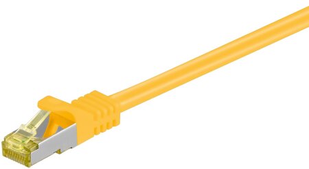 DINIC Cat 7 Netzwerkkabel RJ45, S/FTP (PiMF), 3m, gelb