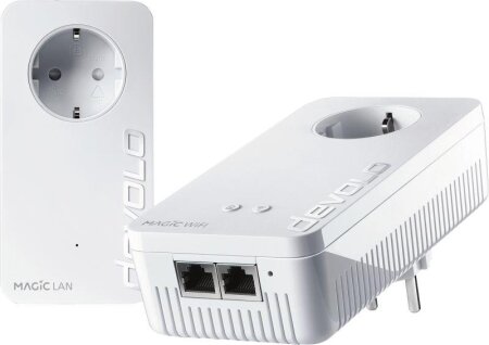devolo Magic 2 WiFi 6 Starter Kit, G.hn, 2.4GHz/5GHz WLAN, 2x RJ-45, 2er-Bundle