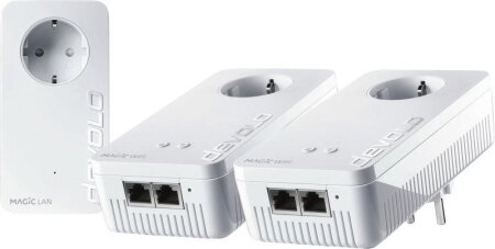 devolo Magic 2 WiFi 6 Multiroom Kit, G.hn, 2.4GHz/5GHz WLAN, 2x RJ-45, 3er-Bundle