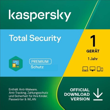 Kaspersky Total Security, 1 User, 1 Jahr, ESD (deutsch) (Multi-Device)