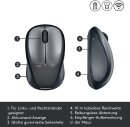 Logitech M235 Wireless Mouse grau/schwarz, USB