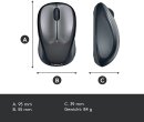 Logitech M235 Wireless Mouse grau/schwarz, USB