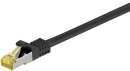 Goobay Cat 7 Netzwerkkabel RJ45, S/FTP (PiMF), 0.5m, schwarz
