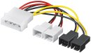 PC Lüfter Stromkabel/Stromadapter, 5.25 Stecker zu...