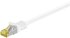 Goobay Cat 7 Netzwerkkabel RJ45, S/FTP (PiMF), 3m, weiß