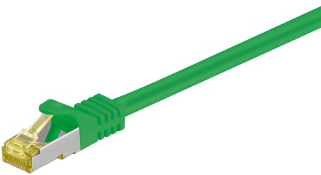 Goobay Cat 7 Netzwerkkabel RJ45, S/FTP (PiMF), 3m, grün