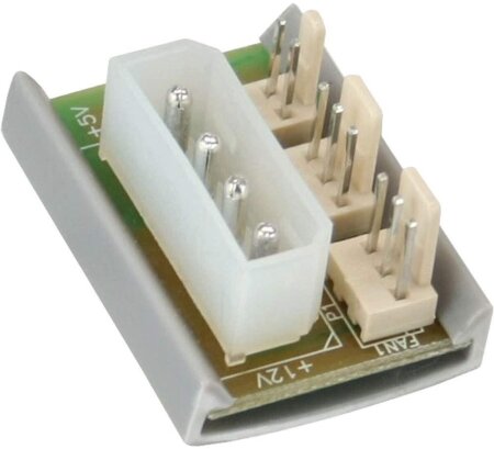 InLine 4-Pin Molex auf 2x 3-Pin Splitter