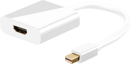 Goobay Adapter Mini DisplayPort 1.2 > HDMI, 0,1m, weiß