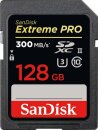 SanDisk Extreme PRO R300/W260 SDXC 128GB, UHS-II U3,...