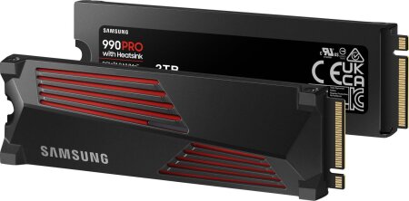 Samsung SSD 990 PRO 2TB, M.2, Kühlkörper