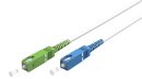 Goobay Kabel Glasfaser SC-APC > SC-UPC, weiß, 0.5m
