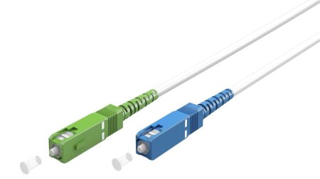 Goobay Kabel Glasfaser SC-APC > SC-UPC, weiß, 3m