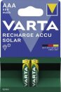 Varta Recharge Accu Solar Micro AAA NiMH 550mAh, 2er-Pack