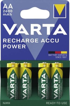 Varta Recharge Accu Power Mignon AA NiMH 2600mAh, 4er-Pack