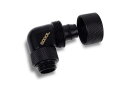 Alphacool Eiszapfen 16/10mm Anschraubtülle 90° drehbar G1/4 - 4pcs Set Deep Black