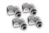 Alphacool Eiszapfen 16mm HardTube Anschraubtülle 90° drehbar G1/4 für Acryl/Messingrohre - 4pcs