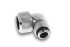 Alphacool Eiszapfen 16mm HardTube Anschraubtülle 90° drehbar G1/4 für Acryl/Messingrohre - 4pcs
