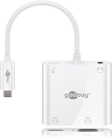 Goobay Adapter USB-C > HDMI, VGA, PD 100W