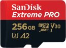 SanDisk Extreme PRO R200/W140 microSDXC 256GB Kit, UHS-I...