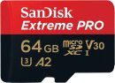 SanDisk Extreme PRO R200/W90 microSDXC 64GB Kit, UHS-I...