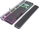 Thermaltake Argent K6 RGB Gaming Keyboard Titanium, MX LOW PROFILE RGB RED, USB, DE
