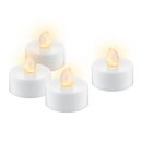 Goobay 4er-Set LED-Teelichter mit Timer