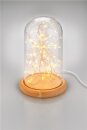 Goobay Glasglocke mit LED-Micro-Lichterkette