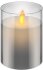 Goobay 3er-Set LED-Echtwachs-Kerzen im Glas