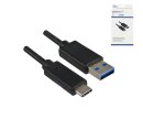 DINIC Kabel USB-C > USB-A 3.0, 0,5m