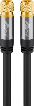 Goobay Kabel Koax F-Stecker > F-Stecker, 3m