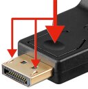 Goobay Adapter DisplayPort > VGA (DP Stecker > VGA Buchse)