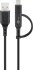 Goobay Kabel USB-A > USB-C/Micro-USB, 1m