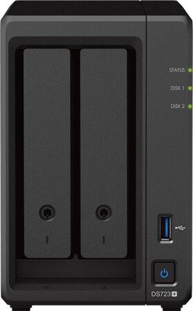 Synology DiskStation DS723+, 2GB RAM, 2x Gb LAN (ohne HDDs)