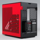 Hyte Y60, rot/schwarz, Glasfenster