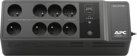 APC Back-UPS 850VA Steckdosenleiste, 8x Schuko, USB