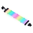 Lian Li Strimer Plus V2 12VHPWR, 16-Pin PCIe Verlängerungskabel, RGB beleuchtet, 12 LED-Bahnen, 32cm