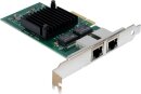 Inter-Tech Argus ST-727 LAN-Adapter, 2x RJ-45, PCIe 2.0 x4