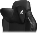 Sharkoon Skiller SHC20 Headrest Cushion, Memory-Schaumstoff Kopf- und Nackenkissen, schwarz