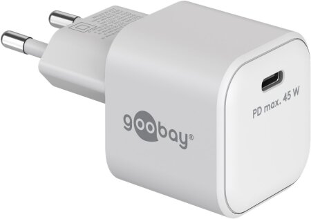 Goobay Ladeadapter 230V > USB-C PD Nano 45W weiß