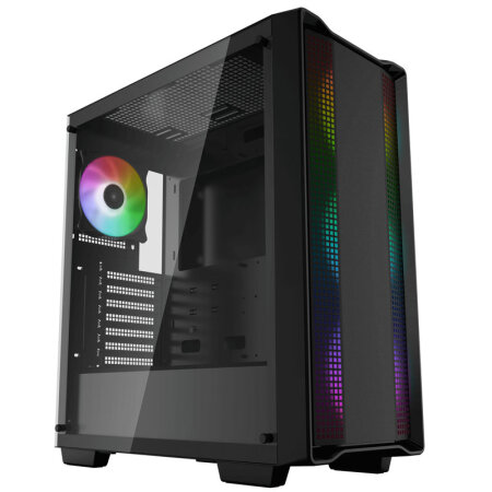 DeepCool CC560 ARGB schwarz, Glasfenster